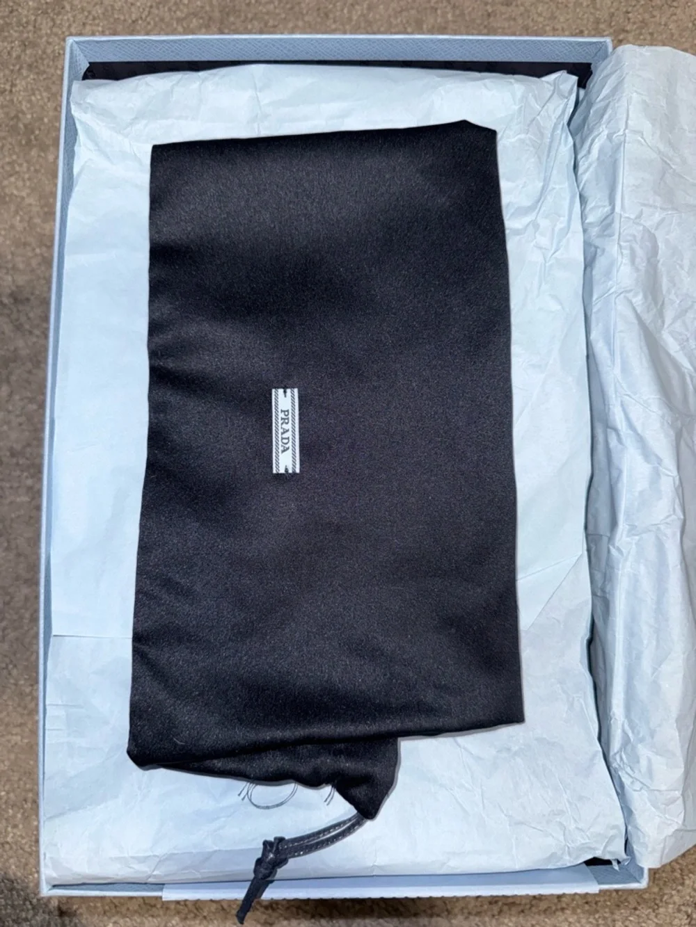 Prada Navy Suede Double-Buckle Slide Sandals with Gold Hardware - Picture 6 of 8